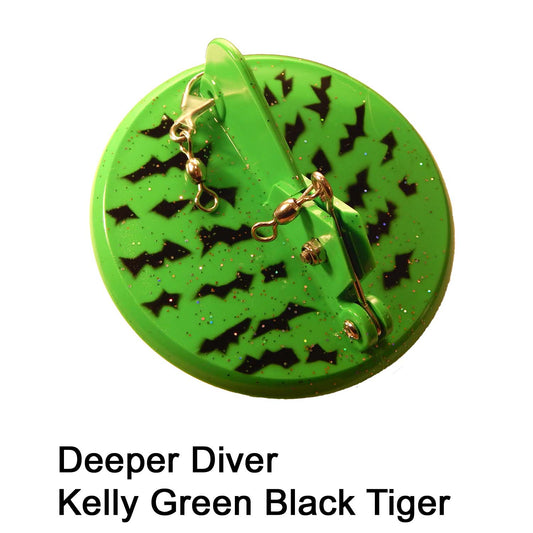 Dreamweaver Deeper Diver Kelly Grn/Blk Tiger Size 5