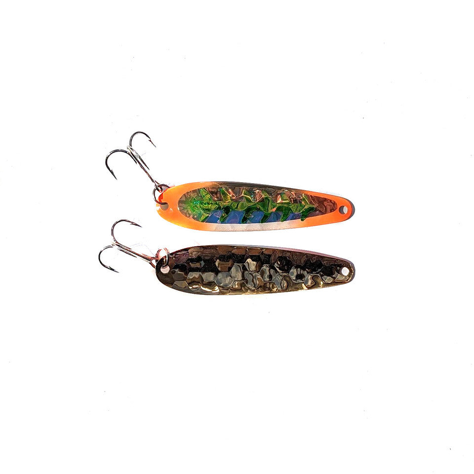 Salmon Candy Orange Jeans Gold UV Mini Spoon