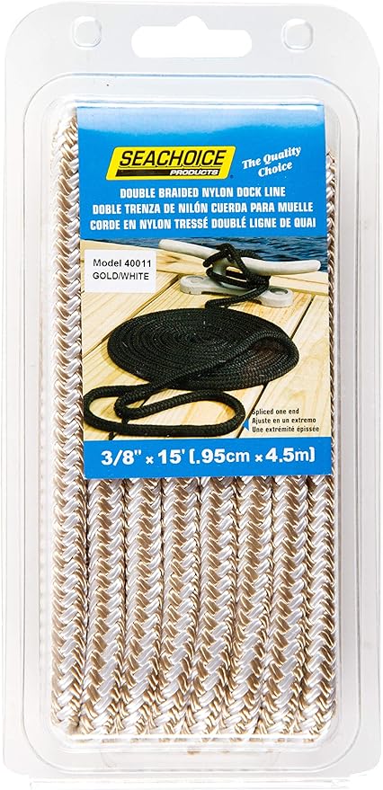 3/8" x 20' Gold Dock Line