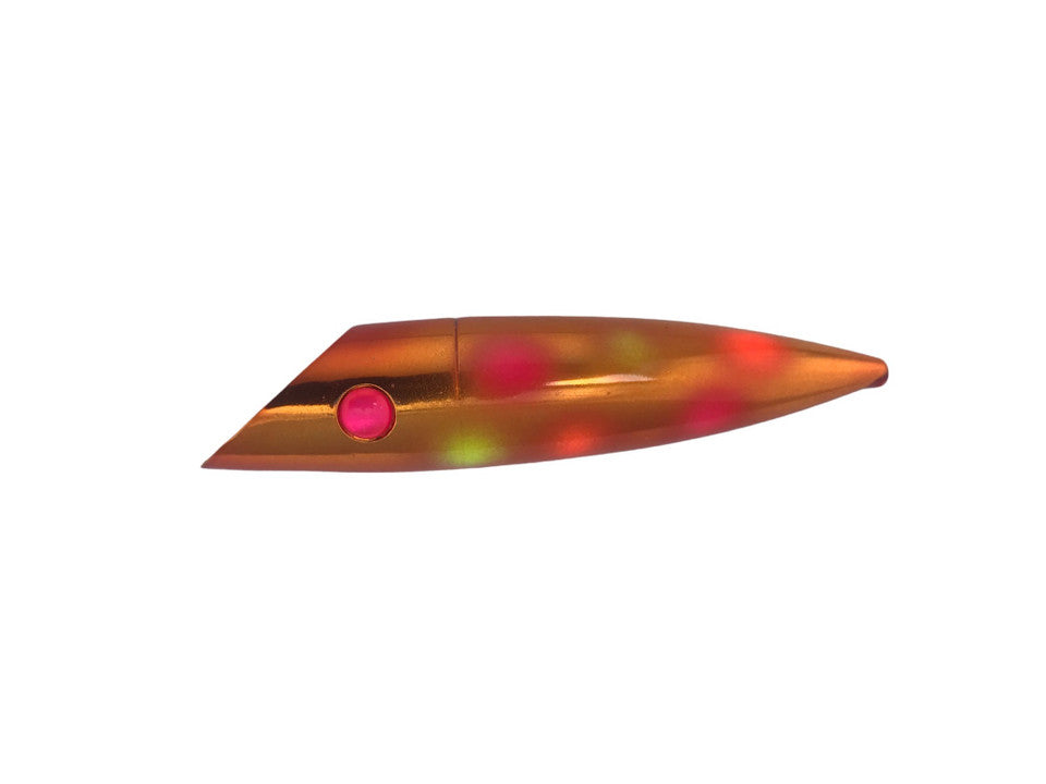 Salmon Candy Chrome Copper Confusion 4" Plug