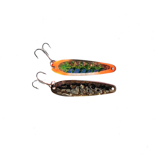 Salmon Candy Orange Jeans Gold UV Mini Spoon