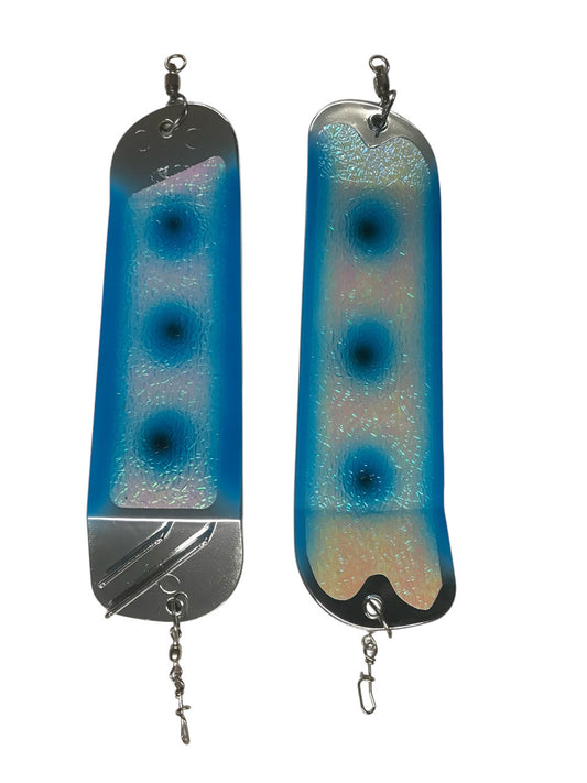 Salmon Candy Blue Icon 11" Flasher