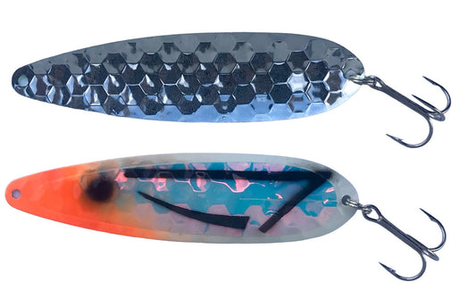 Salmon Candy UV Orange Tyee Pounder Super Glow Standard Spoon
